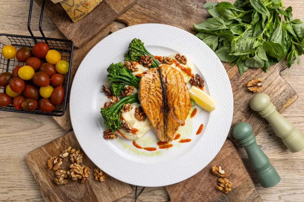 salmone e bosco